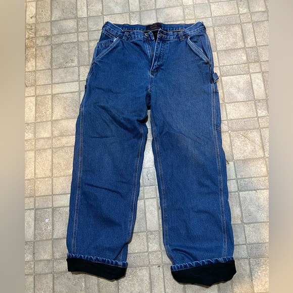 vintage Roughshop lined jeans 34/32 - Picture 1 of 12